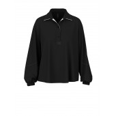 Marccain Sports - BS 5120 W24 - Sportieve zwarte blouse 